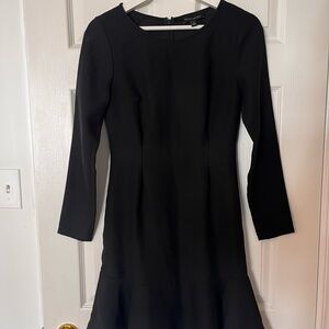 Banana Republic Classic Black Long Sleeve Dress